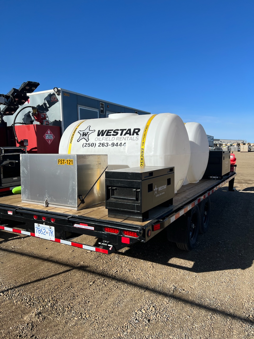 Fire Suppression Trailer - Mobile fire safety solution for oilfield operations