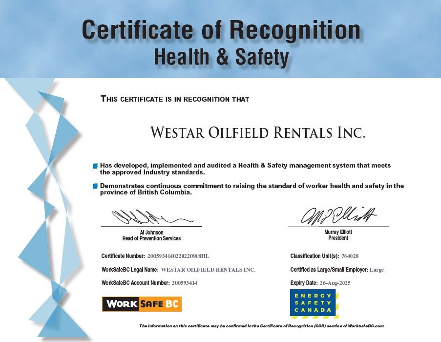 COR Certificate