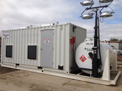 Double 100kW Generator Skid - High-capacity dual generator system for major power requirements