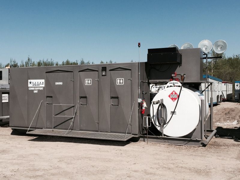 Skidded Combo Support Unit - Stationary combo unit with comprehensive support functions