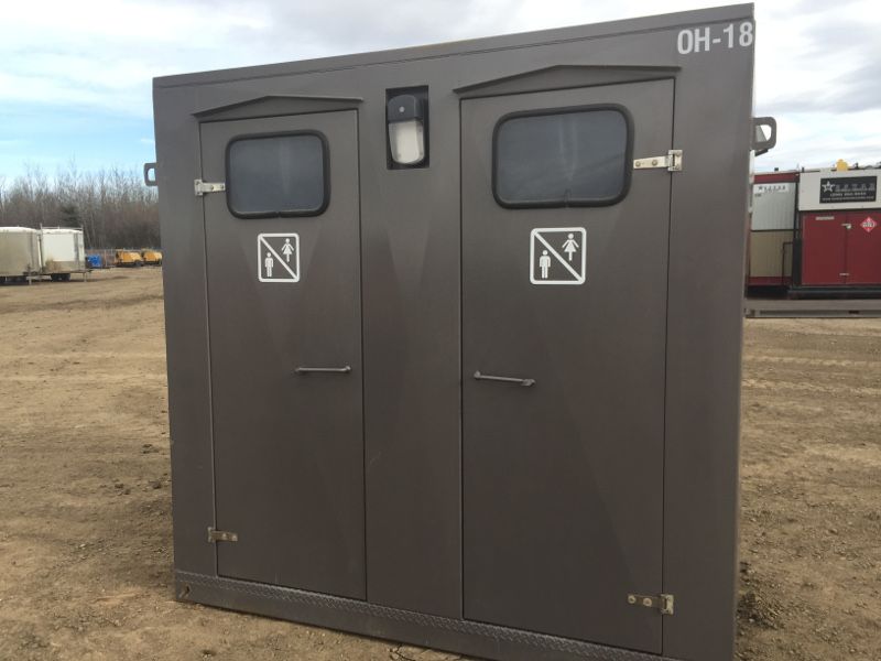 His n' Her Washrooms - Separate washroom facilities with waste management system